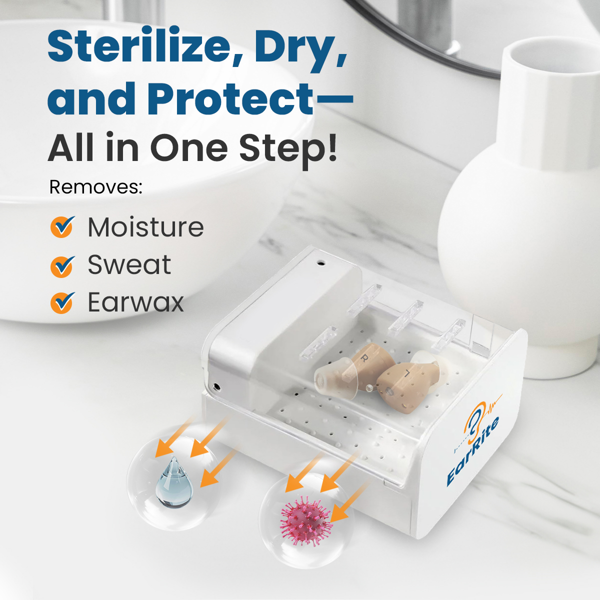 EarRite Hearing Aid Dryer & Dehumidifier